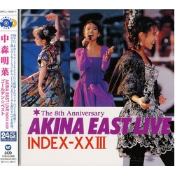 Akina Nakamori Akina East Live / Index-XXIII JAPAN JAPANESE CD