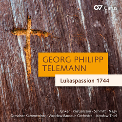 Kammerchor / Telemann Dresdner Lukaspassion 1744 CD