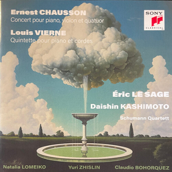Ernest Chausson & Louis Vierne & Éric Le Sage & Daishin Kashimoto & Schumann Quartett Concert, Op.21 / Quintette, Op.42 CANADA CD