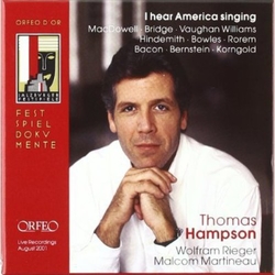 Thomas Hampson & Wolfram Rieger & Malcolm Martineau I Heard America Singing CD