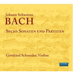 Johann Sebastian Bach & Gottfried Schneider Sechs Sonaten Und Partiten CD