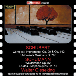 Schubert & Schumann & Walter Gieseking Complete Impromptus Op. 90 & Op. 142; 6 Moments Musicaux D. 780; Waldszenen Op. 82; Etudes Symphoniques Op. CD