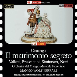 Cimarosa / Valletti, Cesare / Simionato, Giulietta Il Matrimonio Segreto CD