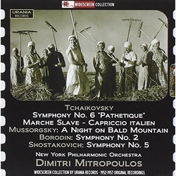 Tchaikovsky & Mussorgsky & Borodin & Shostakovich & New York Philharmonic Orchestra & Dimitri Mitropoulos Dimitri Mitropoulos Conducts CD