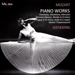 Mozart / Gieseking Mozart: Pia Works CD