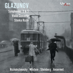 Glazunov & Rozhdestvensky & Milstein & Steinberg & Ansermet Symphonies 2 & 3 / Violin Concerto / Stenka Razin CD
