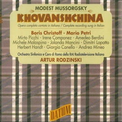 Modest Mussorgsky / Christoff / Rodzinski Modest Mussorgsky: Khovanshchina CD