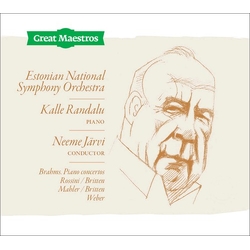 Estonian National Symphony Orchestra & Kalle Randalu & Neeme Järvi Brahms: Piano Concertos; Rossini/Britten, Mahler/Britten, Weber CD