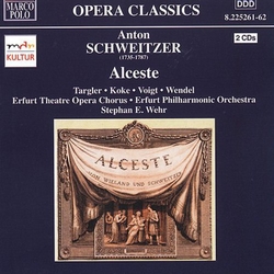 Anton Schweitzer & Christoph Martin Wieland Alceste. Singspiel in fünf Aufzügen CD