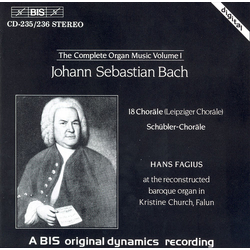 Bach & Hans Fagius 18 Choräle (Leipziger Choräle) / Schübler-Choräle CD