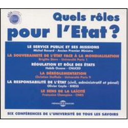 Quels Role Pour L'Etat / Various Quels Role Pour L'etat/Six Conference De L'Universite De Tous Les BOXSET CD