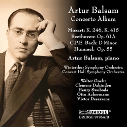 Arthur Balsam Concerto Album CD