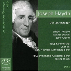 Joseph Haydn & Elfride Trötschel & Walther Ludwig & Josef Greindl Die Jahreszeiten (Legenden Des Gesanges, Vol. 6) CD