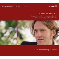 Brahms / Kronenberg 2 Rhapsodies / 3 Intermezzos / Piano Pieces CD