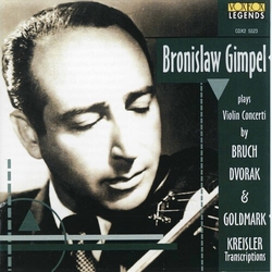 Gimpel / Bruch / Cremer / Southwest German Radio Plays Bruch Kreisler Dvorak CD