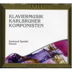 Sontraud Speidel Klaviermusik Karlsruher Komponisten CD