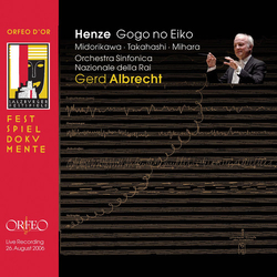 Henze & Midorikawa & Takahashi & Mihara & Orchestra Sinfonica Nazionale della RAI & Gerd Albrecht Gogo No Eiko CD