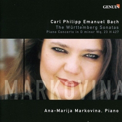 C.P.E. Bach / Markovina Wurttemberg Sonatas / Piano Concerto in D minor CD