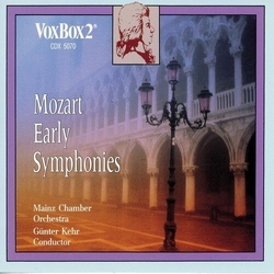 Mozart / Kehr / Mainz Chamber Orchestra Early Symphonies CD