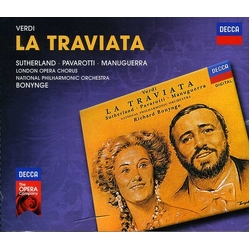 Verdi & Sutherland & Pavarotti & Manuguerra & London Opera Chorus & National Philharmonic Orchestra & Bonynge La Traviata 2 CD