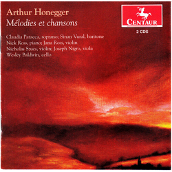 Honegger / Patacca / Vural / Baldwin Melodies Et Chansons CD
