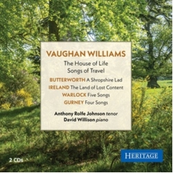 Vaughan-Williams / Johnson / Willison The House Of Life: Songs of Travel CD