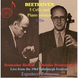 Beethoven & Sviatoslav Richter & Mstislav Rostropovich The Five Sonatas For Cello And Piano CD