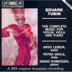 Eduard Tubin & Arvo Leibur & Petra Vahle & Vardo Rumessen The Complete Music For Violin, Viola And Piano CD