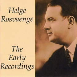 Helge Rosvaenge Early Recordings 1 CD
