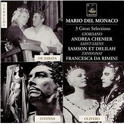 Giordano / Zandonai / Saint-Saens / Monaco 3 Operatic Selections CD