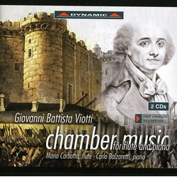 Giovanni Battista Viotti & Mario Carbotta & Carlo Balzaretti Chamber Music For Flute And Piano CD