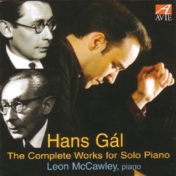 Hans Gal The Complete Works For Solo Piano CD