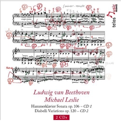 Ludwig van Beethoven & Michael Leslie Hammerklavier Sonata Op. 106 / Diabelli Variations Op. 120 CD