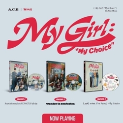 A.C.E My Girl : My Choice - incl. 120pg Photobook, Mini-Game, 4 Paper Dolls, 4-Cut Photo, Sticker + 2 Photocards ASIA PHOTOBOOK PHOTOCARD STICKER CD