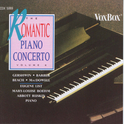 Barber / Beach / Gershwin / Macdowell Romantic Piano Concerto 6 CD