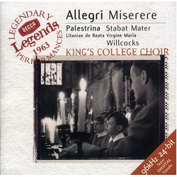 Gregorio Allegri Allegri Miserere CD
