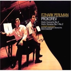 Prokofiev & Itzhark Perlman & Vladimir Ashkenazy & Boston Symphony Orchestra & Erich Leinsdorf Violin Concerto No.2, Violin Sonatas No.1 JAPANESE CD
