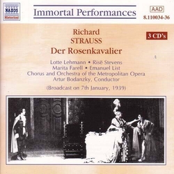Richard Strauss & Lotte Lehmann & Risë Stevens & Marita Farell & Emanuel List & Chorus & Orchestra Of The Metropolitan Opera House & Artur CD