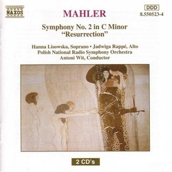 Mahler & Polish National Radio Symphony Orchestra & Antoni Wit Symphony No. 2 In C Minor “Resurrection" CD