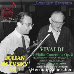 Vivaldi & Julian Olevsky & Hermann Scherchen & Vienna State Opera Orchestra 12 Violin Concertos Op.8 'Il Cimento Dell'Armonia E Dell'Invenzione" CD