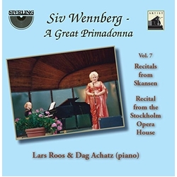 Siv Wennberg Recitals From Skansen : Recitals From The Stockholm Opera House CD