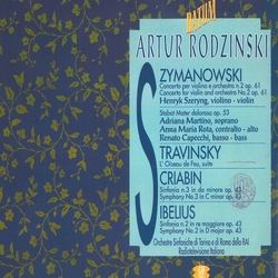 Szymanowski & Stravinsky & Scriabin & Sibelius & Artur Rodzinski & Orchestra Sinfonica Di Torino Della RAI Radiotelevisione Italiana & Orchestra CD