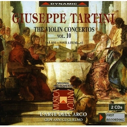 Giuseppe Tartini & L'Arte Dell'Arco & Giovanni Guglielmo The Violin Concertos- Vol. 10 CD