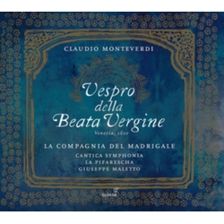 Claudio Monteverdi & La Compagnia Del Madrigale & Cantica Symphonia & La Pifarescha & Giuseppe Maletto Vespro Della Beata Vergine CD