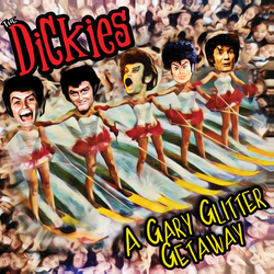 The Dickies A Gary Glitter Getaway COLOURED RED LIMITED 7-INCH SINGLE