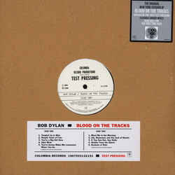Bob Dylan Blood On The Tracks Test Pressing Vinyl LP
