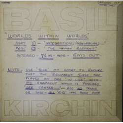 Basil Kirchin Worlds Within Worlds Vinyl LP