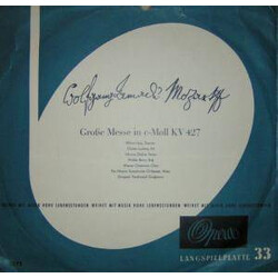 Wolfgang Amadeus Mozart / Wilma Lipp / Christa Ludwig / Murray Dickie / Walter Berry / Vienna Oratorio Choir / Vienna Pro Musica Orchestra / Ferdinand