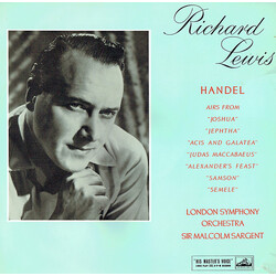 Richard Lewis (3) / Georg Friedrich Händel / The London Symphony Orchestra / Sir Malcolm Sargent Handel Airs Sung By Richard Lewis