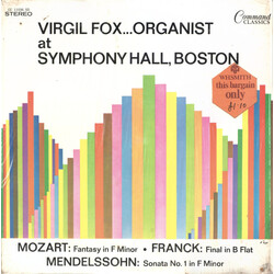 Virgil Fox Virgil Fox...Organist At Symphony Hall, Boston
